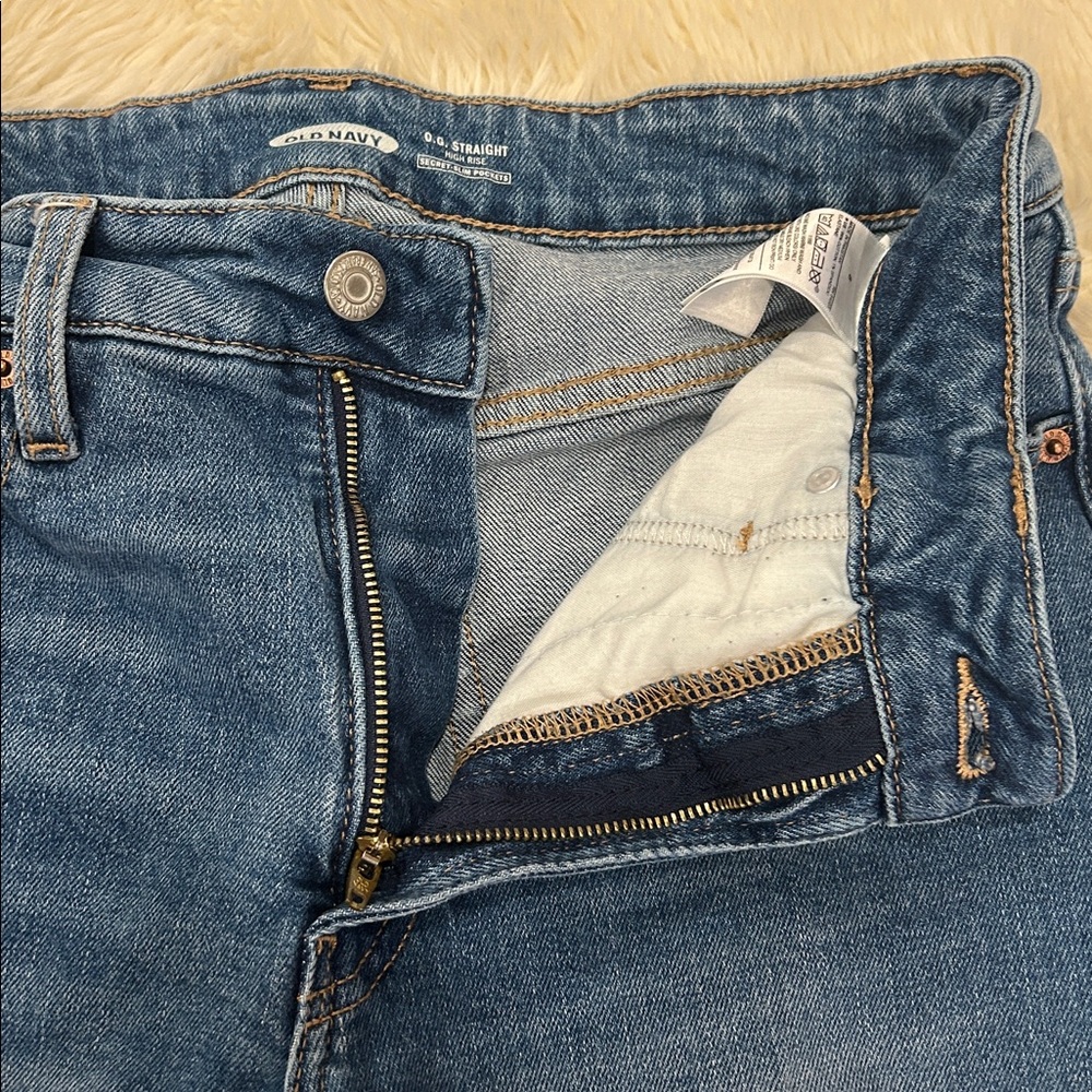 Old Navy OG Straight High Rise Jeans Size 8 - Picture 5 of 11